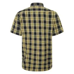 Bigdude Short Sleeve Check Shirt Yellow -Urban Fit Shop 44d24105 bd23ss10 03 2