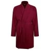 Bigdude Knitted Waffle Dressing Gown Burgundy
