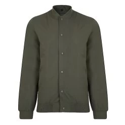 Bigdude Button Up Baseball Jacket Khaki