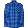 Bigdude Gingham Long Sleeve Shirt Blue -Urban Fit Shop 48550593 bd23ls07 04 1