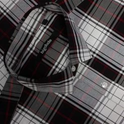 Bigdude Short Sleeve Check Shirt Black -Urban Fit Shop 4b1ce757 img 8843