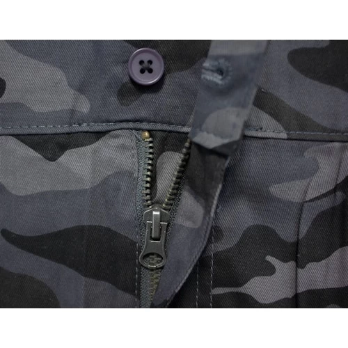 Bigdude Elasticated Waist Cargo Camo Shorts Charcoal 10 Bigdude Elasticated Waist Cargo Camo Shorts Charcoal - Image 8