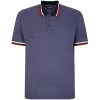 Bigdude Two Tone Contrast Polo Shirt Navy
