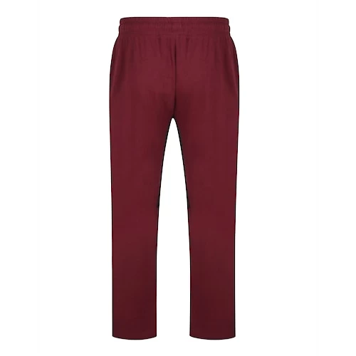 Bigdude Cut & Sew Contrast Panel Joggers Burgundy 5 Bigdude Cut & Sew Contrast Panel Joggers Burgundy - Image 3