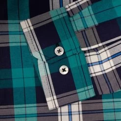 Bigdude Long Sleeve Check Shirt Green Tall -Urban Fit Shop 50379b4e img 8854