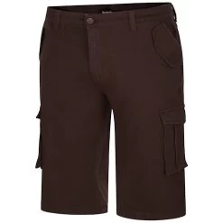 Bigdude Stretch Twill 3/4 Length Cargo Shorts Brown