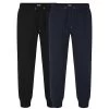 Bigdude Basic Cuffed Joggers Twin Pack Black/Navy -Urban Fit Shop 569d43af twin20jogger