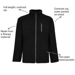 Bigdude Sherpa Jacket Black -Urban Fit Shop 57298f2b 010