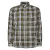 Bigdude Button Down Long Sleeve Check Shirt Olive -Urban Fit Shop 57ea4ecb bd23ls19 08 1