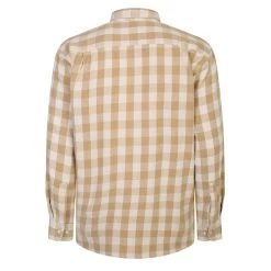Bigdude Summer Long Sleeve Flannel Shirt Beige -Urban Fit Shop 58e0c457 bd23ls01 65 beige 2