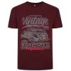 Bigdude Vintage Car Print T-Shirt Burgundy -Urban Fit Shop 597ce3ea bd23ts16 10 1