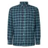 Bigdude Button Down Long Sleeve Check Shirt Turquoise -Urban Fit Shop 5ab22915 bd23ls19 04 1