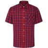 Bigdude Gingham Short Sleeve Shirt Red