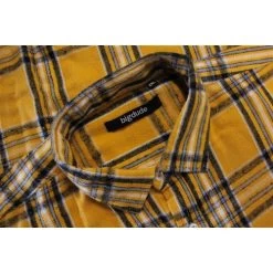 Bigdude Summer Long Sleeve Flannel Shirt Yellow Tall -Urban Fit Shop 5f83a46c bd23ls01 21