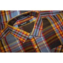 Bigdude Summer Long Sleeve Flannel Shirt Multi Tall -Urban Fit Shop 63afb758 bd23ls01 58