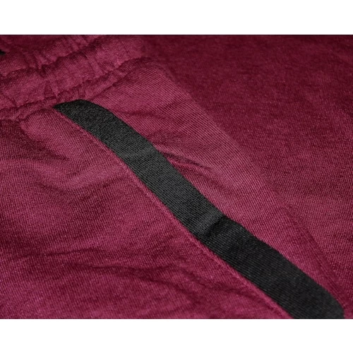 Bigdude Cut & Sew Contrast Panel Joggers Burgundy 7 Bigdude Cut & Sew Contrast Panel Joggers Burgundy - Image 5
