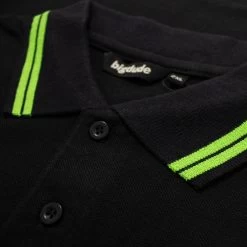 Bigdude Tipped Polo Shirt Black/Green Tall -Urban Fit Shop 6789452b img 8265