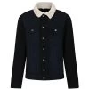 Bigdude Denim Jacket With Sherpa Collar Black Wash -Urban Fit Shop 67b9f4e7 bd23jck08 01 1
