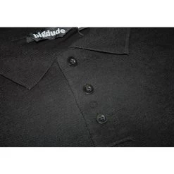 Bigdude Plain Polo Shirt - Black -Urban Fit Shop 69325cc8 20bd22p13 01 black 3