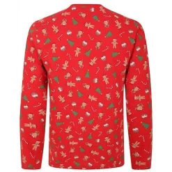 Bigdude All Over Christmas Print Pyjama Set Red -Urban Fit Shop 6a3b4bf0 bd23pj08 01 top 2