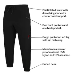 Bigdude Showerproof Nylon Pants Black -Urban Fit Shop 6a8c7c0e bd21j16 01 black205