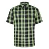 Bigdude Short Sleeve Check Shirt Light Green