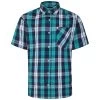 Bigdude Short Sleeve Check Shirt Green Tall -Urban Fit Shop 6ce33475 bd23ss06 03 1