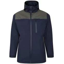Bigdude Showerproof Windbreaker Jacket Navy/Khaki