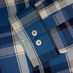 Bigdude Long Sleeve Check Shirt Blue Tall -Urban Fit Shop 6d16a346 img 8860