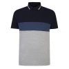 Bigdude Colour Block Pique Polo Shirt Navy -Urban Fit Shop 6eb9ab06 bd22p18 02 navy 1