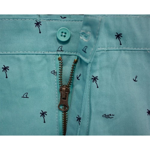 Bigdude Summer Print Chino Shorts Light Blue 7 Bigdude Summer Print Chino Shorts Light Blue - Image 5