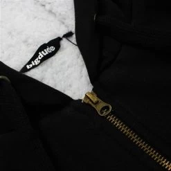 Bigdude Sherpa Lined Zip Hoody Black -Urban Fit Shop 756f93ee img 9297