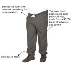 Bigdude Basic Joggers Charcoal -Urban Fit Shop 766498b8 065