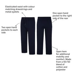 Bigdude Open Hem Joggers Navy 13 Bigdude Open Hem Joggers Navy -Urban Fit Shop 774f24e2 02