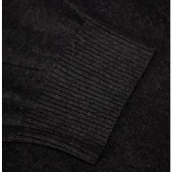 Bigdude Plain V-Neck Knitted Cardigan Black Tall -Urban Fit Shop 78de007b img 4729 2