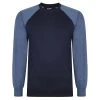 Bigdude Contrast Raglan Crew Neck Jumper Navy -Urban Fit Shop 7d93eac6 bdt82jmp06 02denim 1