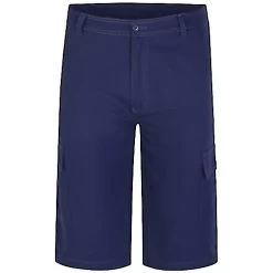 Bigdude Cropped Cargo Trousers Navy