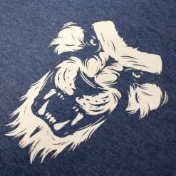 Bigdude Cut & Sew Lion Print T-Shirt Dark Denim -Urban Fit Shop 8188205e img 8644