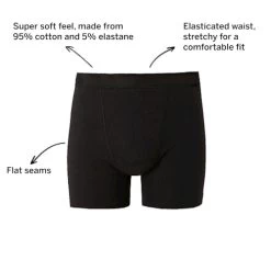 Bigdude 4 Pack Jersey Boxer Shorts Black -Urban Fit Shop 8429d011 048