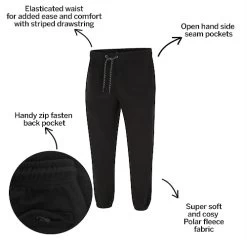 Bigdude Polar Fleece Joggers Black -Urban Fit Shop 8582f484 bd23j0720black