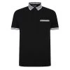 Bigdude Hounds Tooth Pique Polo Black -Urban Fit Shop 858c8cc6 bd22p14 01 black 1