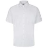 Bigdude Button Down Oxford Short Sleeve Shirt White Tall -Urban Fit Shop 869d78e6 bd23ss05 04 white 1