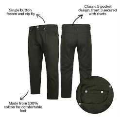 Bigdude Non Stretch Coloured Denim Jeans Forest Green -Urban Fit Shop 87d29b65 bd21js0620navy