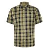 Bigdude Short Sleeve Check Shirt Yellow -Urban Fit Shop 8837f497 bd23ss10 03 1