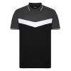 Bigdude Chevron Polo Shirt Black/Charcoal Tall -Urban Fit Shop 89133050 bd21p16 01 black charcoal 1