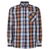 Bigdude Long Sleeve Check Shirt Orange -Urban Fit Shop 8a0cc3b4 bd23ls06 04 1