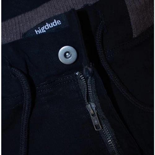 Bigdude Jersey Waistband Denim Shorts Black 9 Bigdude Jersey Waistband Denim Shorts Black - Image 7