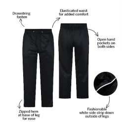 Bigdude Zipped Hem Tracksuit Bottoms Black -Urban Fit Shop 8aea1f63 bd23j0520black