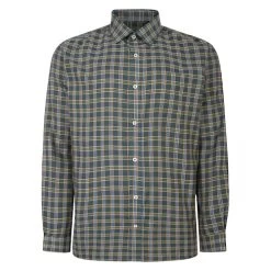 Bigdude Long Sleeve Check Shirt Mustard