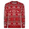 Bigdude Festive Christmas Jumper Red
